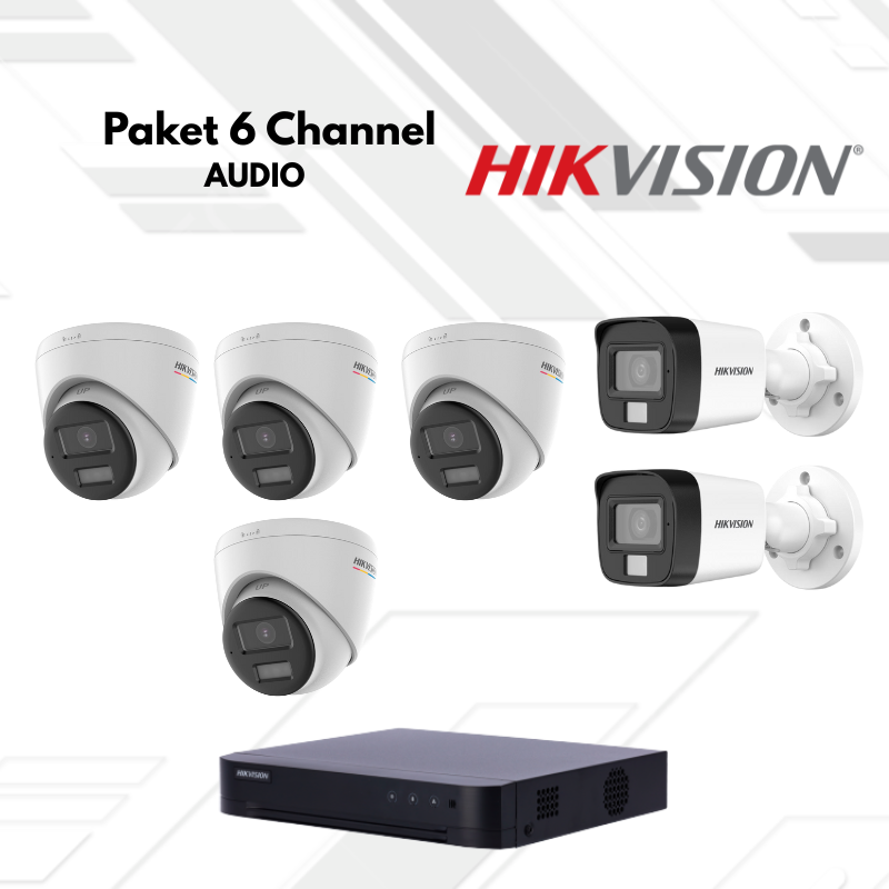 Paket CCTV HikVision Audio 6 Channel