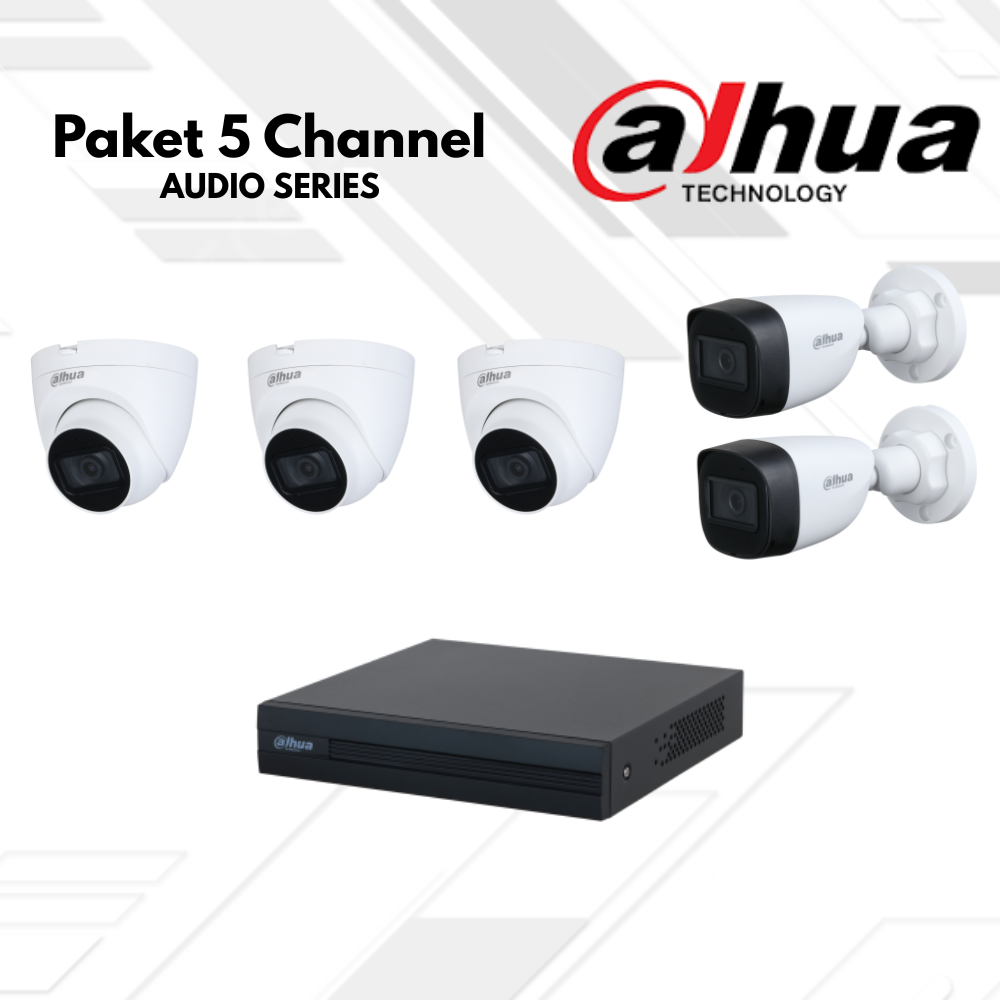 Paket CCTV Dahua Audio 5 Channel