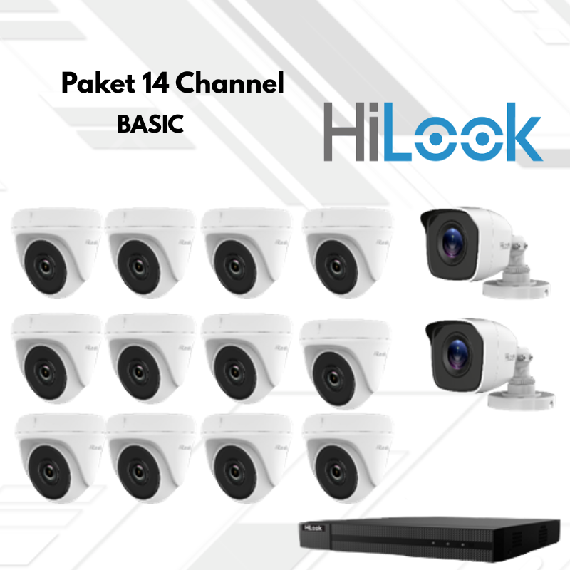 Paket CCTV HiLook Basic 14 Channel