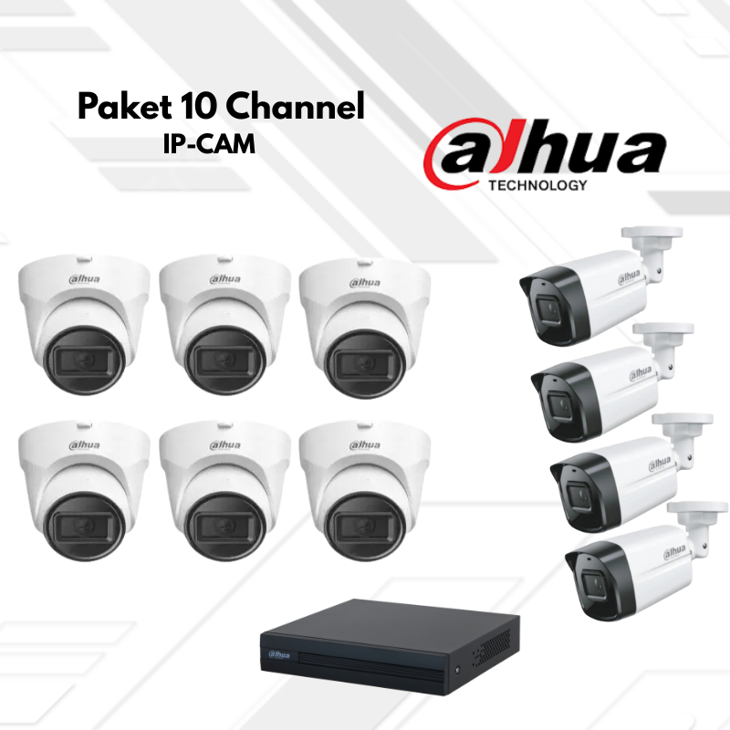 Paket CCTV Dahua IP Camera 10 Channel