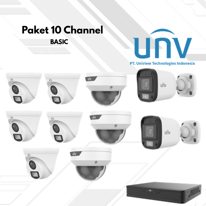 Paket CCTV UNV Basic 10 Channel