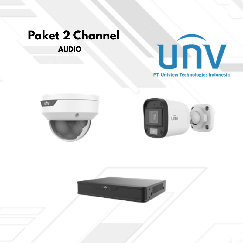 Paket CCTV UNV Audio 2 Channel