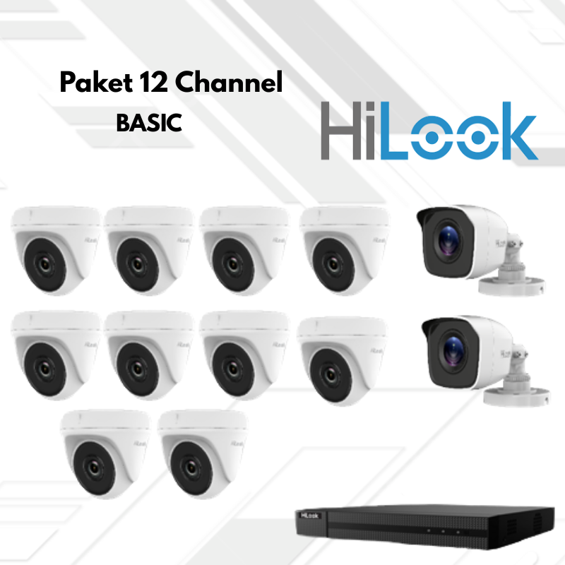 Paket CCTV HiLook Basic 12 Channel