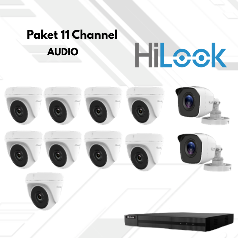 Paket CCTV HiLook Audio 11 Channel