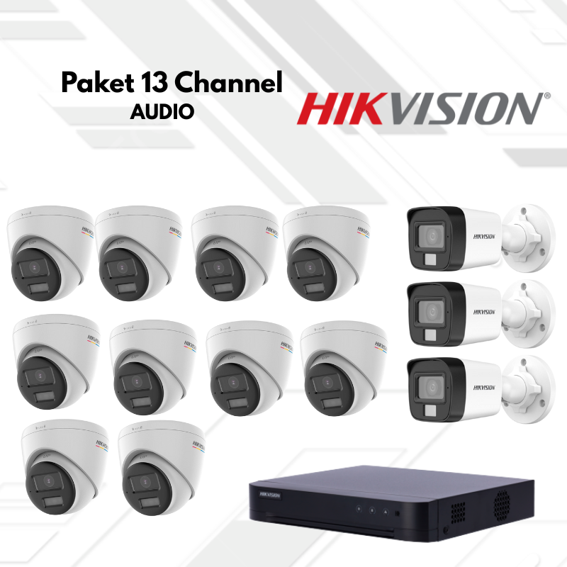 Paket CCTV HikVision Audio 13 Channel