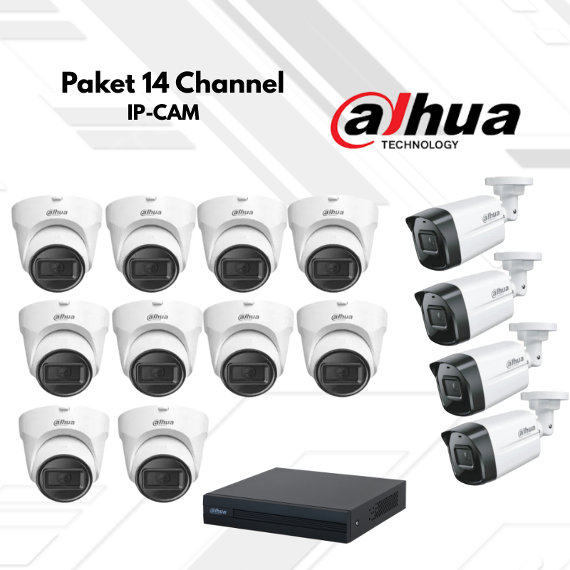 Paket CCTV Dahua IP Camera 14 Channel