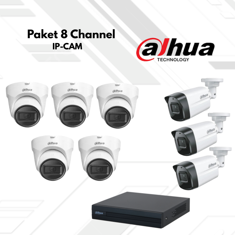 Paket CCTV Dahua IP Camera 8 Channel