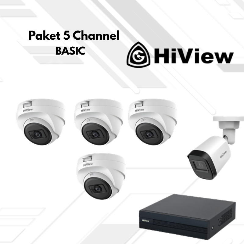 Paket CCTV HiView Basic 5 Channel