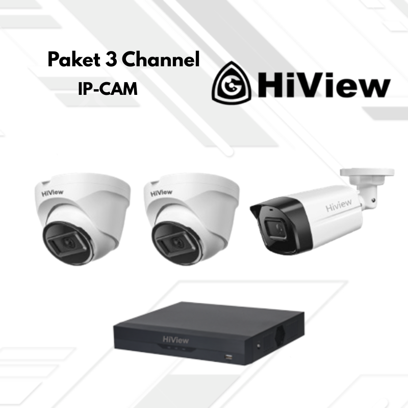 Paket CCTV HiView Ip Camera 3 Channel