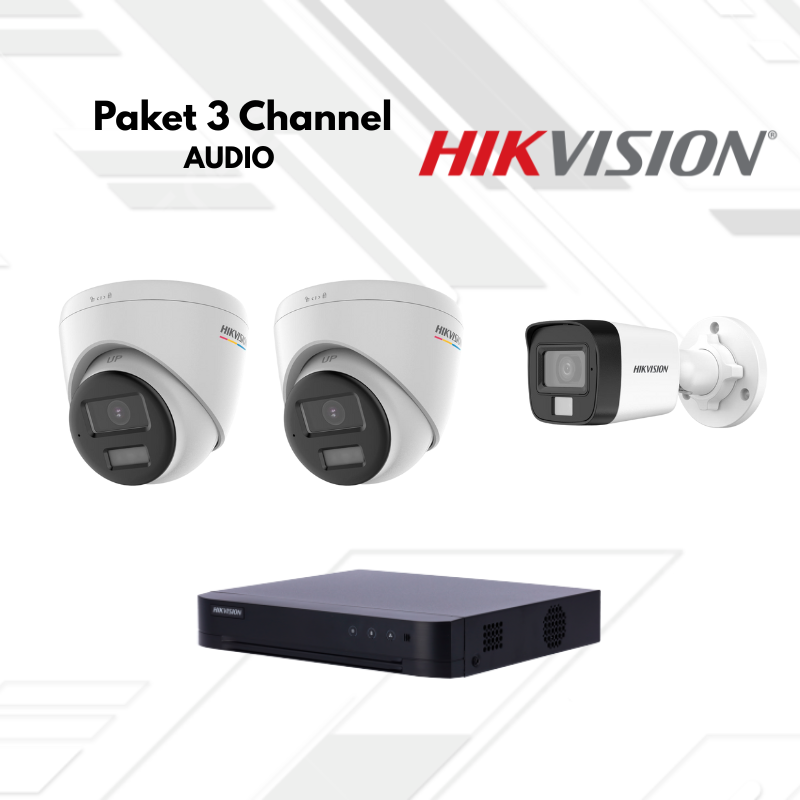 Paket CCTV HikVision Audio 3 Channel