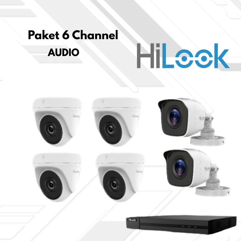 Paket CCTV HiLook Audio 6 Channel