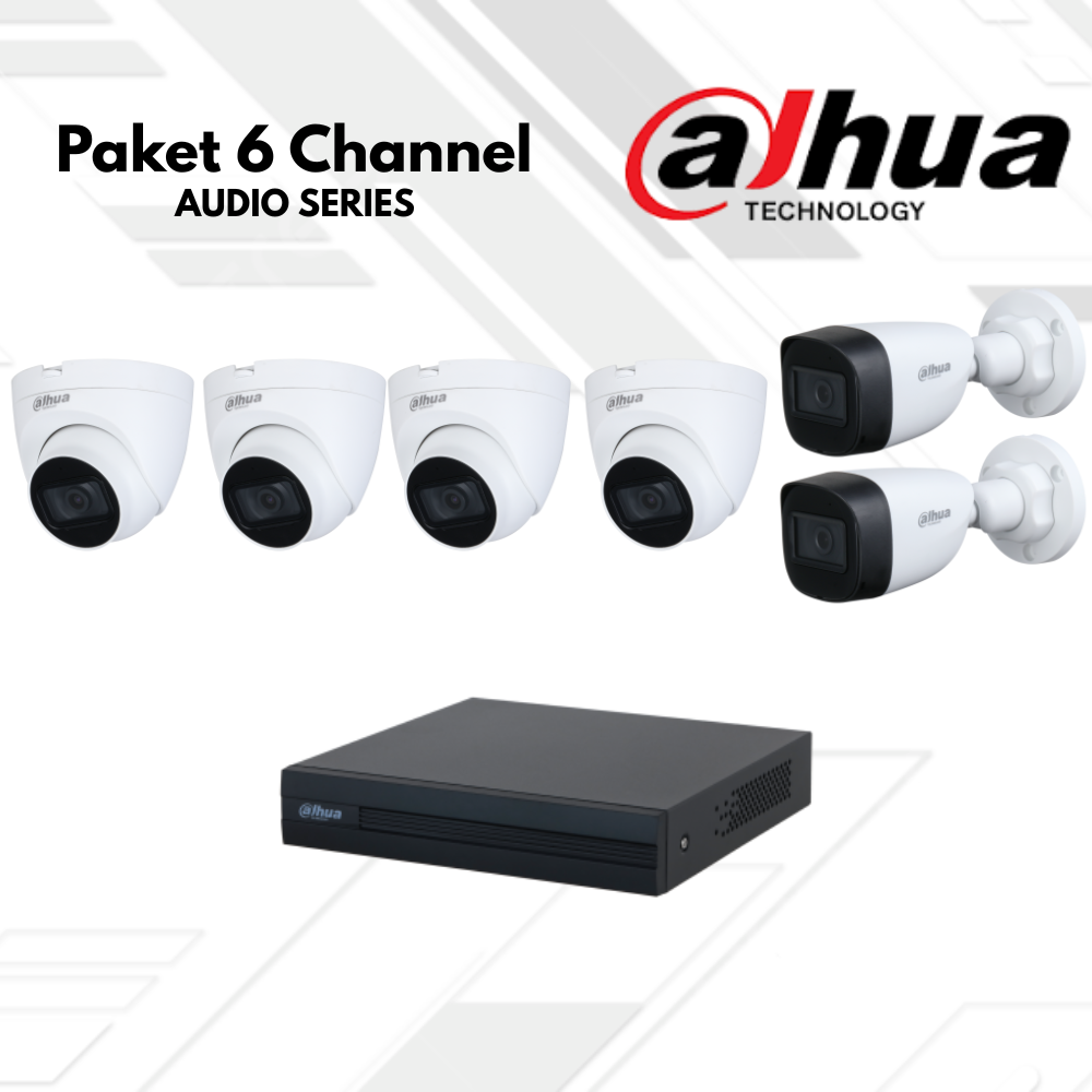 Paket CCTV Dahua Audio 6 Channel