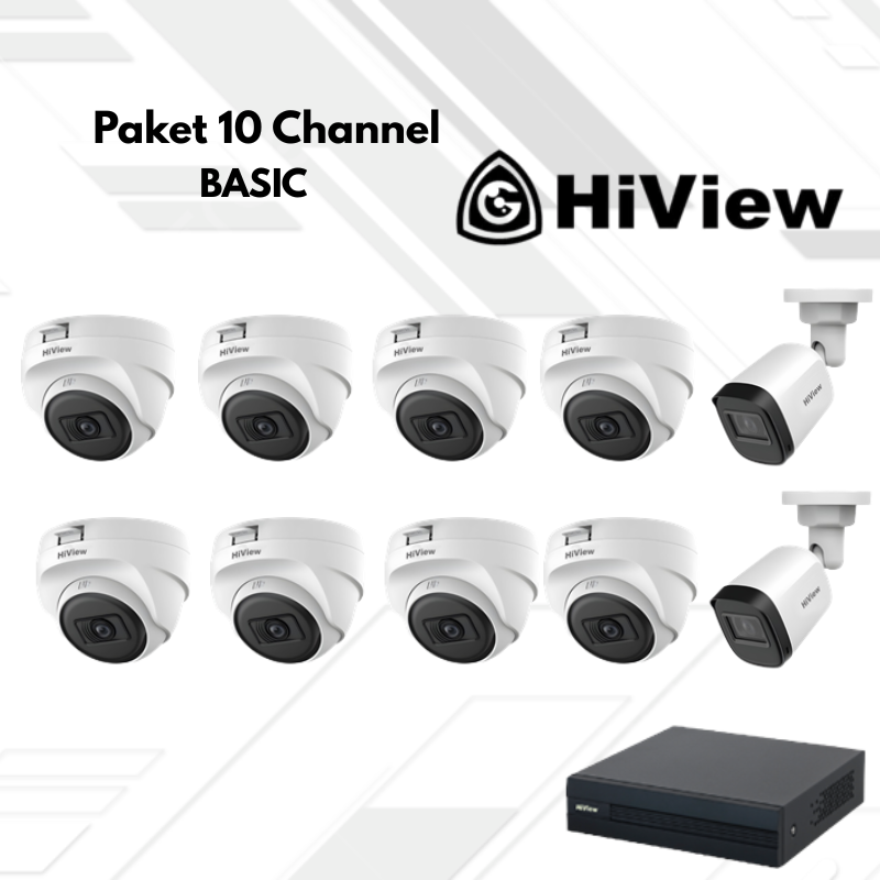 Paket CCTV HiView Basic 10 Channel