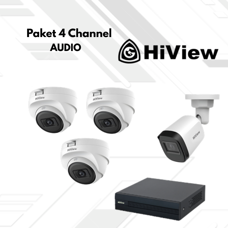 Paket CCTV HiView Audio 4 Channel
