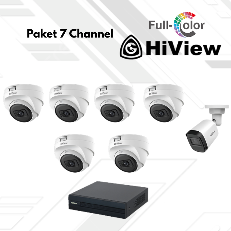 Paket CCTV HiView Full Color 7 Channel