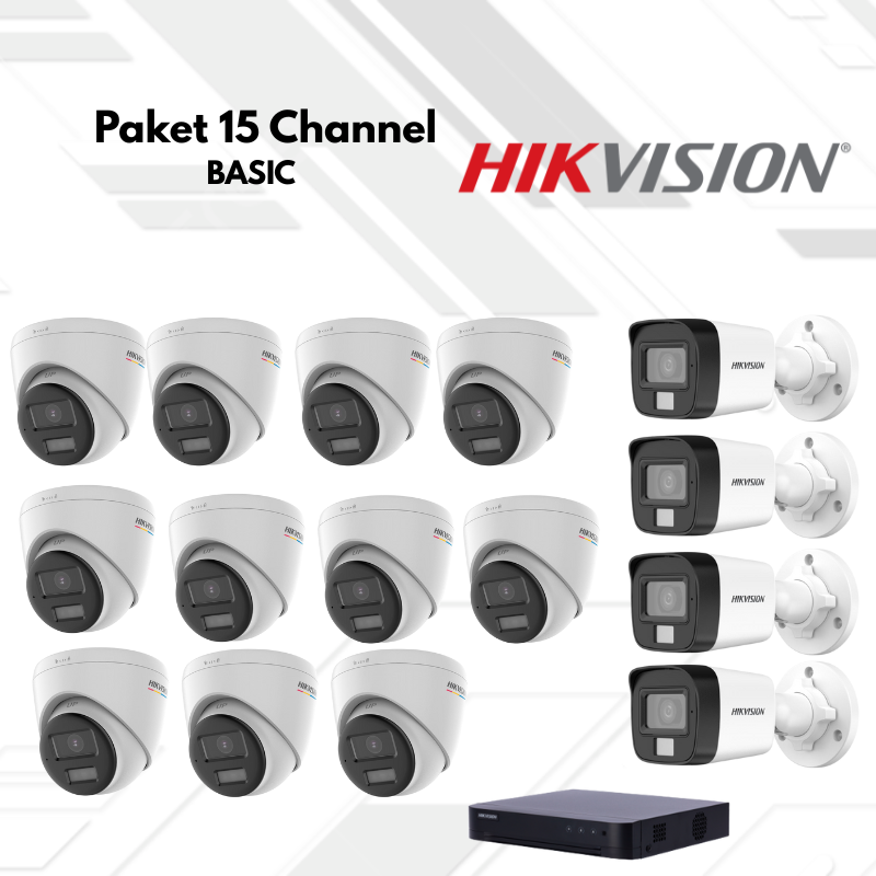 Paket CCTV HikVision Basic 15 Channel