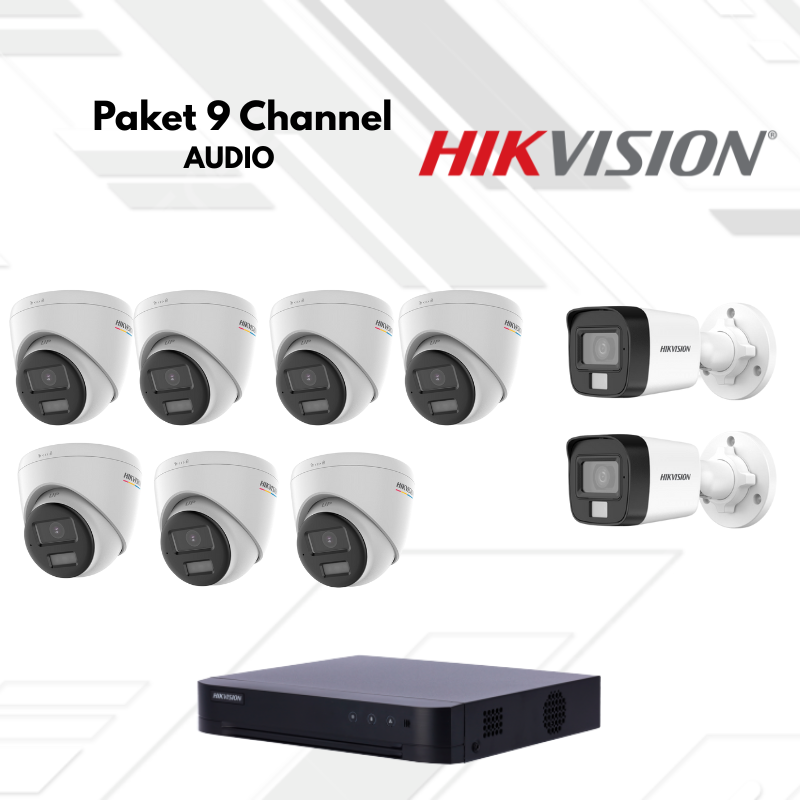 Paket CCTV HikVision Audio 9 Channel