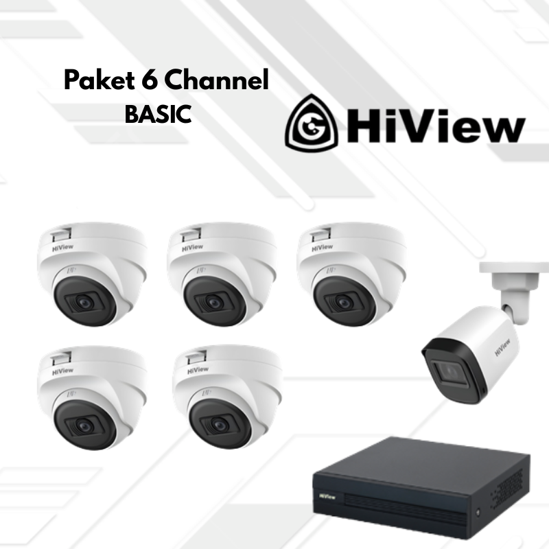 Paket CCTV HiView Basic 6 Channel
