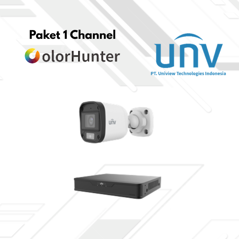 Paket CCTV UNV Full Color 1 Channel