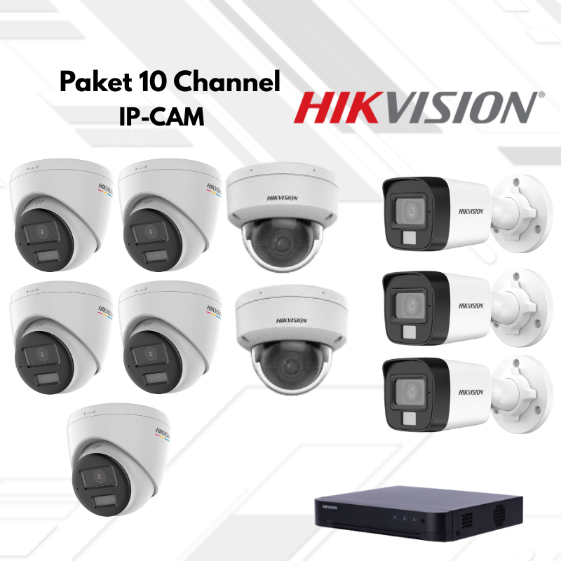 Paket CCTV HikVision Ip Camera 10 Channel