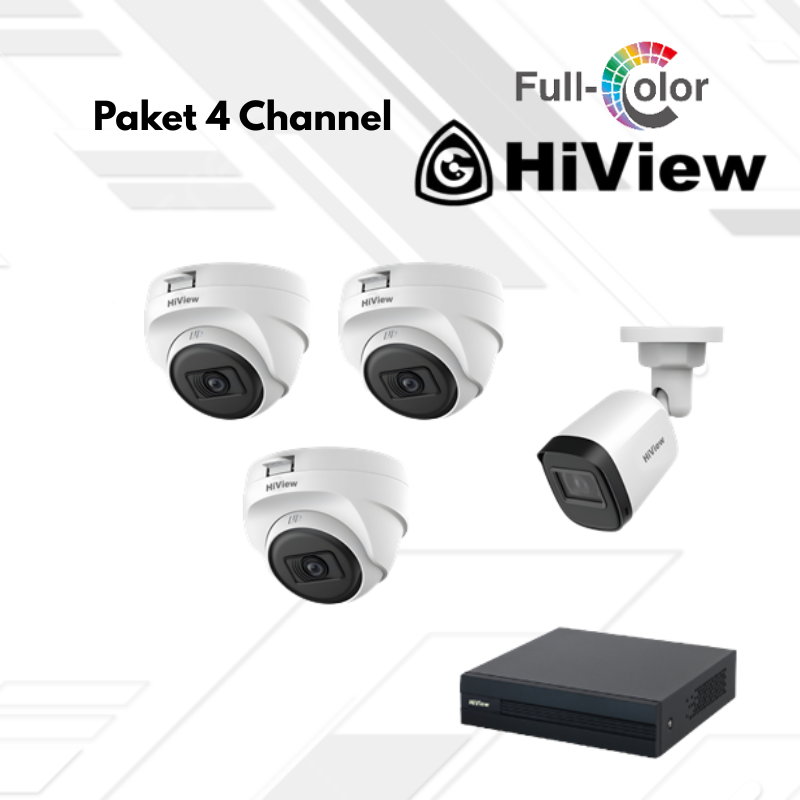 Paket CCTV HiView Full Color 4 Channel