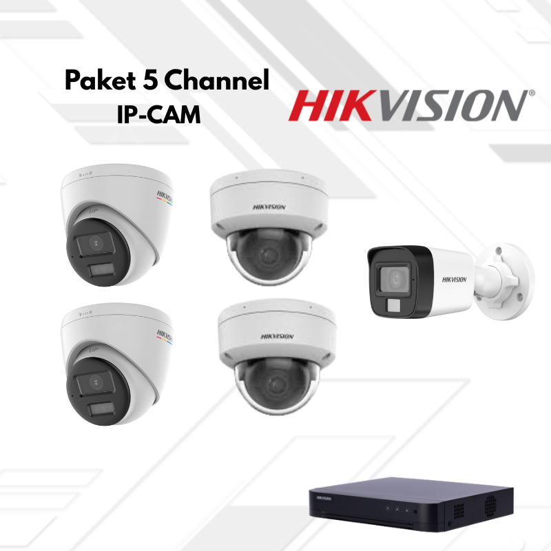 Paket CCTV HikVision Ip Camera 5 Channel