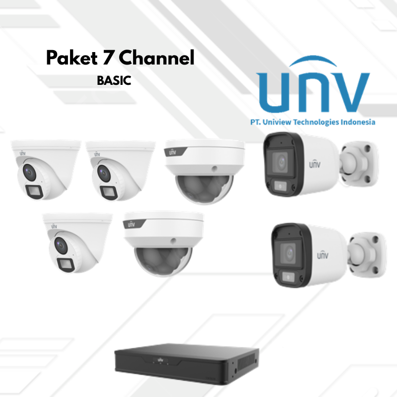 Paket CCTV UNV Basic 7 Channel