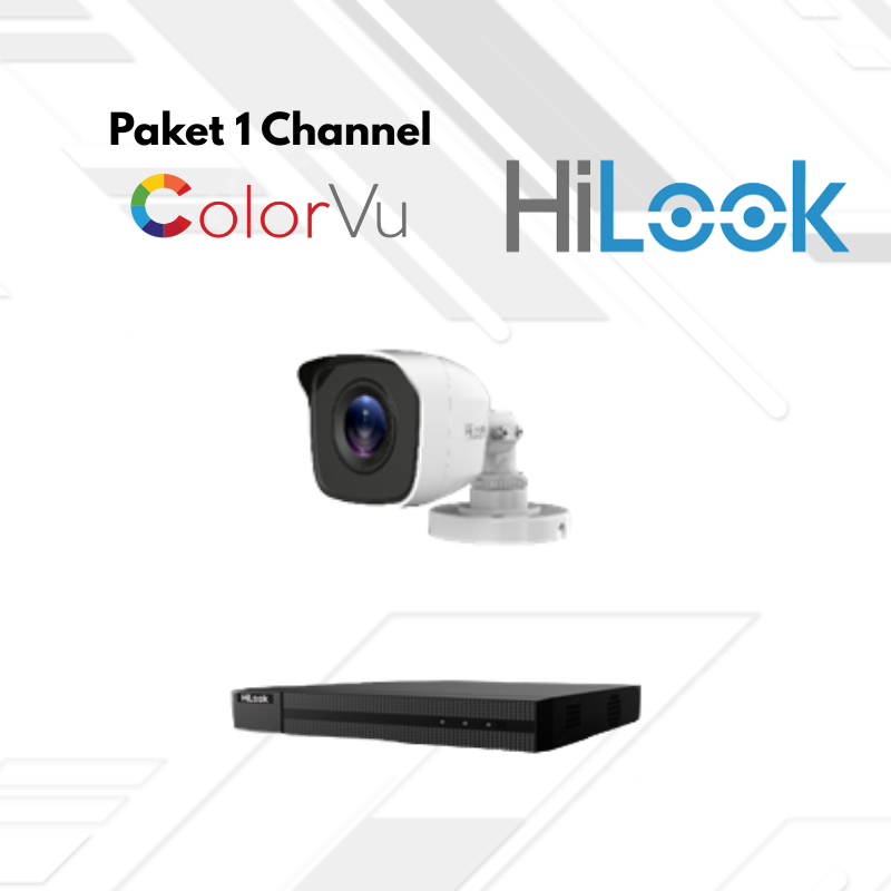 Paket CCTV HiLook FullColor 1 Channel