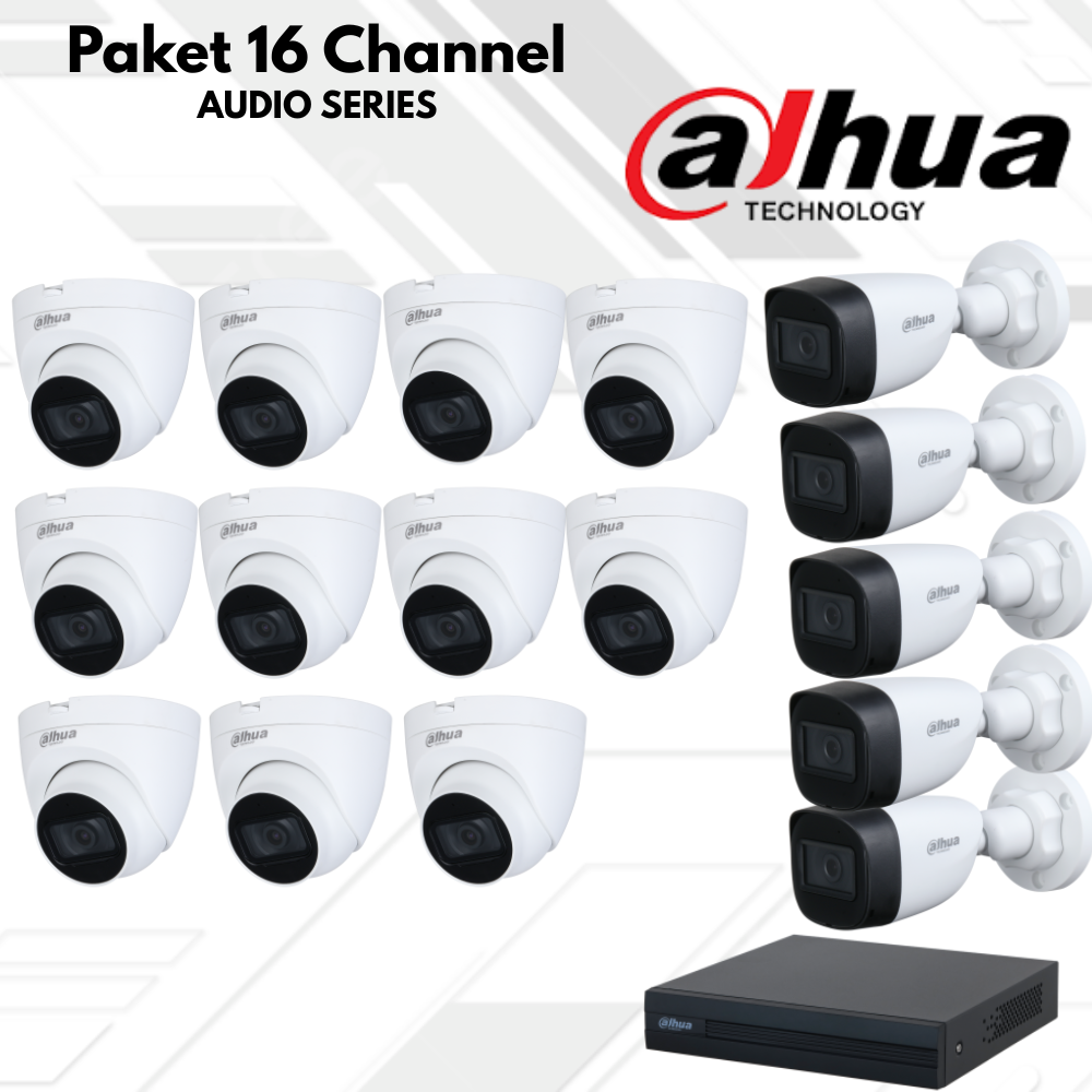 Paket CCTV Dahua Audio 16 Channel