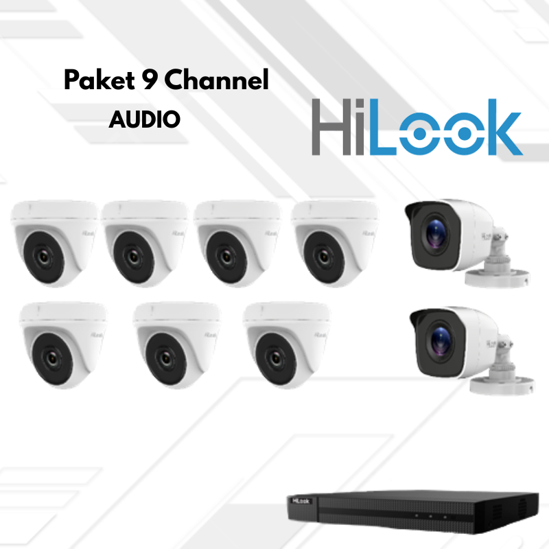 Paket CCTV HiLook Audio 9 Channel