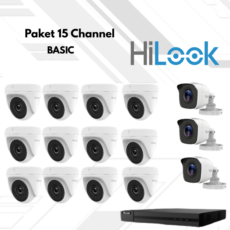 Paket CCTV HiLook Basic 15 Channel