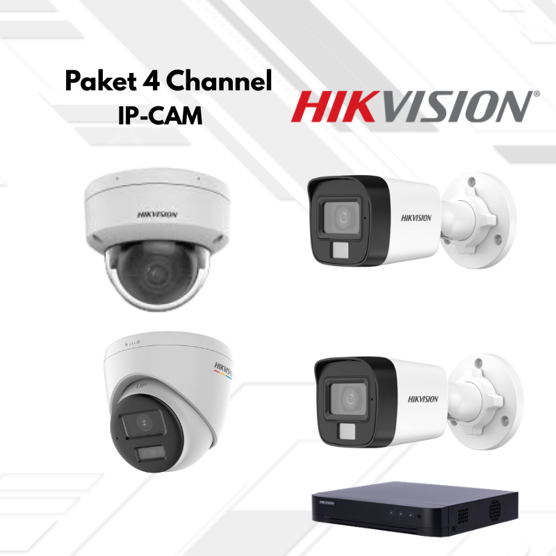 Paket CCTV HikVision Ip Camera 4 Channel