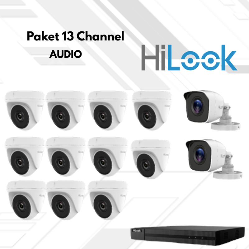 Paket CCTV HiLook Audio 13 Channel