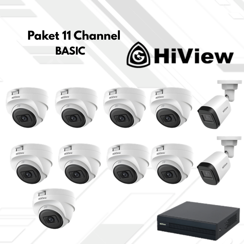 Paket CCTV HiView Basic 11 Channel