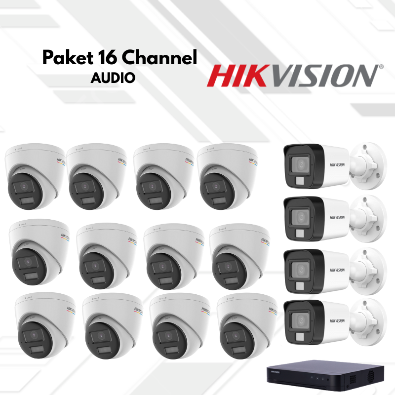 Paket CCTV HikVision Audio 16 Channel