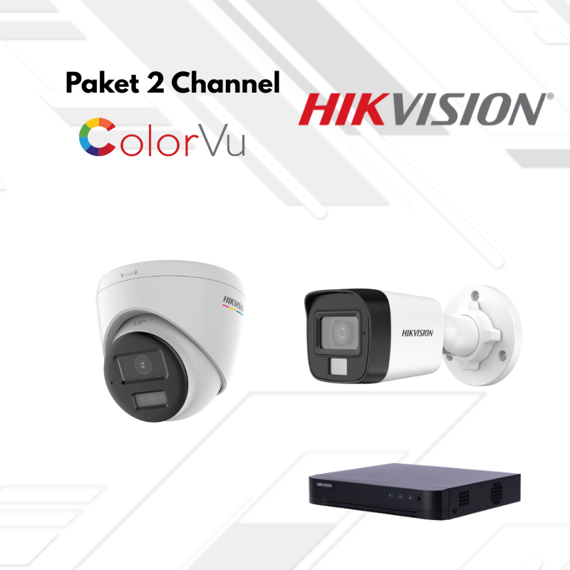 Paket CCTV HikVision Full Color 2 Channel