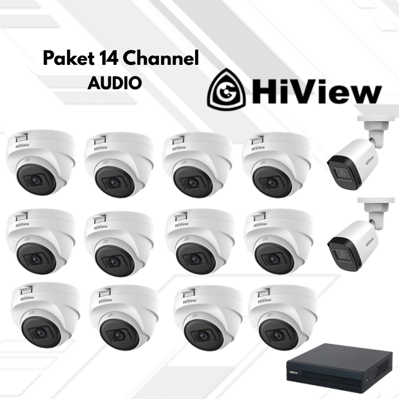 Paket CCTV HiView Audio 14 Channel