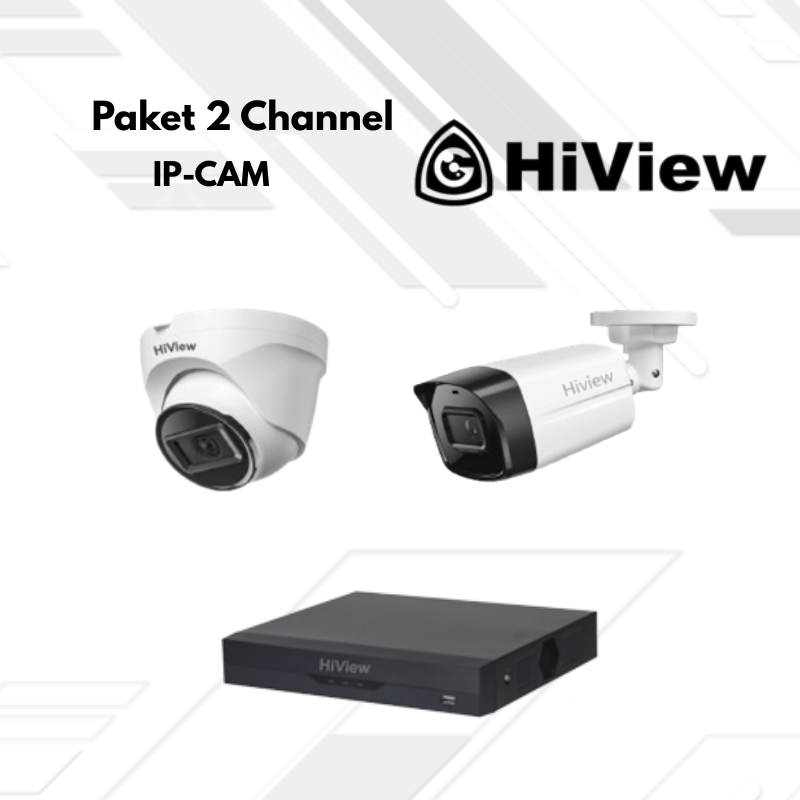 Paket CCTV HiView Ip Camera 2 Channel