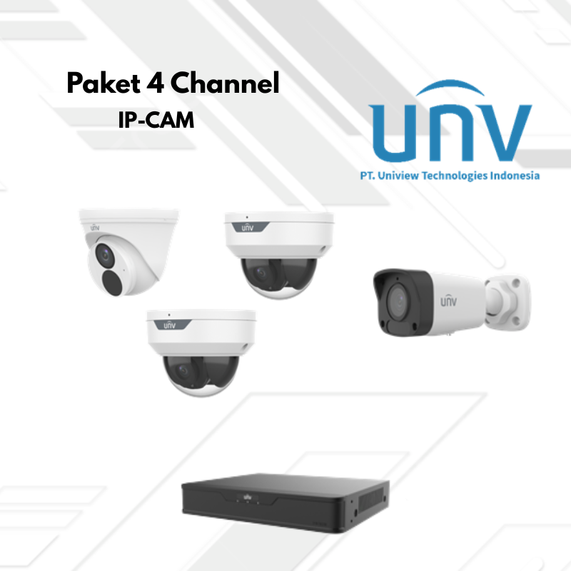 Paket CCTV UNV Ip Camera 4 Channel
