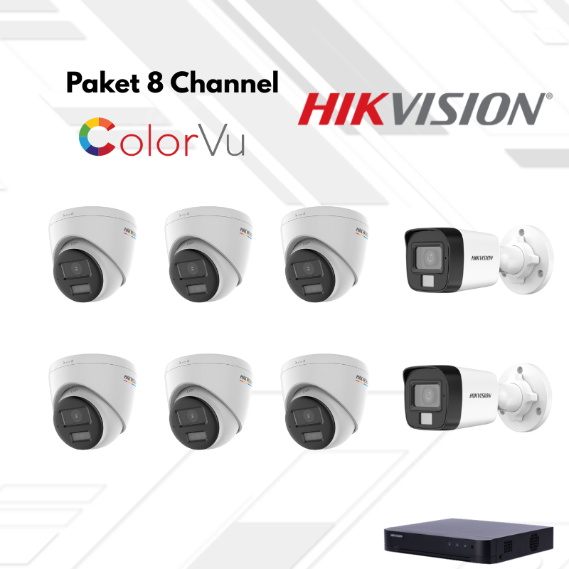 Paket CCTV HikVision Full Color 8 Channel