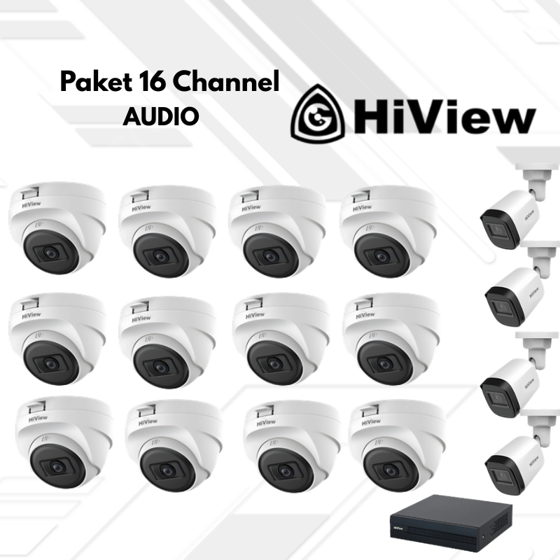 Paket CCTV HiView Audio 16 Channel