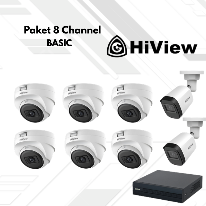Paket CCTV HiView Basic 8 Channel