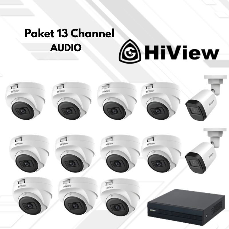 Paket CCTV HiView Audio 13 Channel
