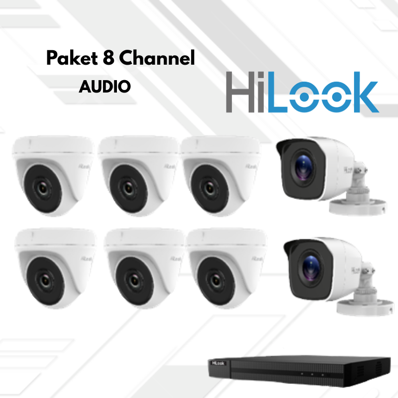 Paket CCTV HiLook Audio 8 Channel