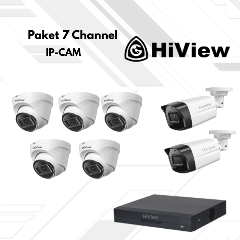 Paket CCTV HiView Ip Camera 7 Channel