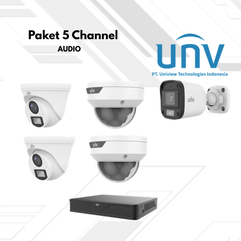 Paket CCTV UNV Audio 5 Channel