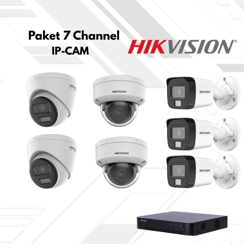 Paket CCTV HikVision Ip Camera 7 Channel