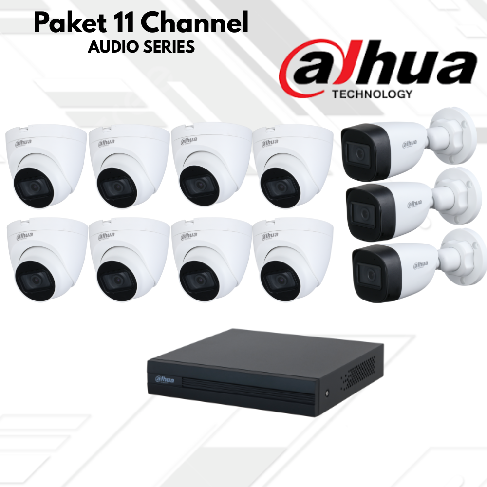 Paket CCTV Dahua Audio 11 Channel