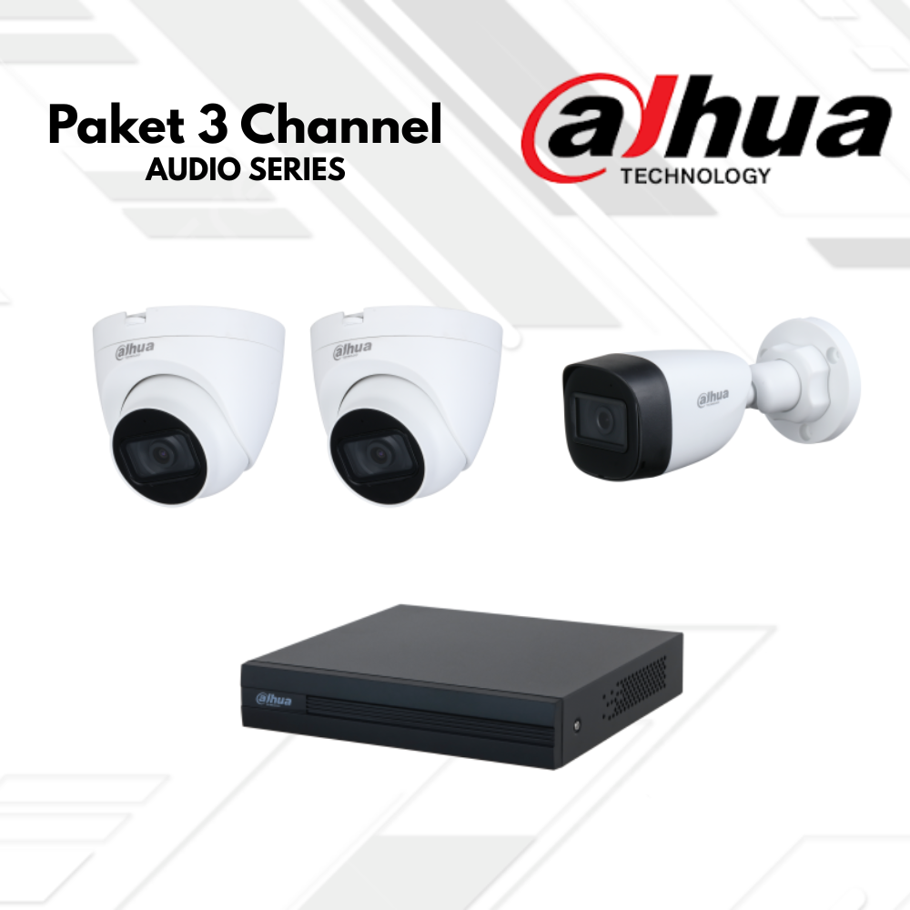 Paket CCTV Dahua Audio 3 Channel