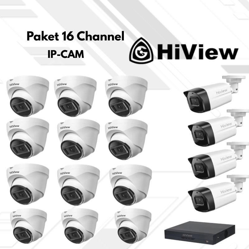 Paket CCTV HiView Ip Camera 16 Channel